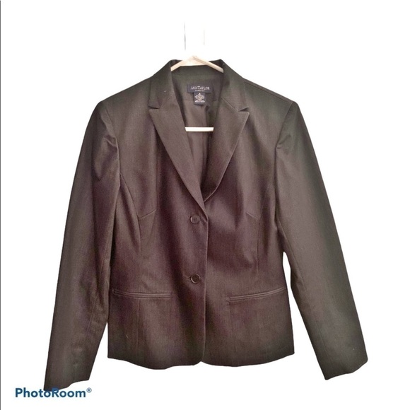 Ann Taylor Blazer Jacket Dark Blue‎ Denim Color Career Work Office Size Small - Picture 1 of 4